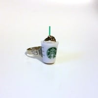 Kawaii Cute Japanese Ring - Starbucks Frappuccino Coffee - Thumbnail 1