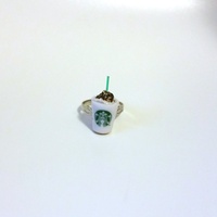 Kawaii Cute Japanese Ring - Starbucks Frappuccino Coffee - Thumbnail 2