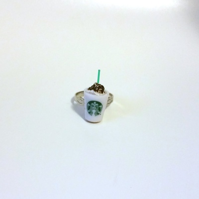 Kawaii cute japanese ring - starbucks frappuccino coffee