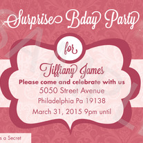 Secret Birthday Party Invitation