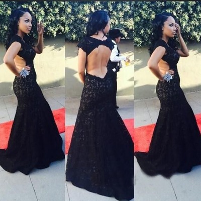 Black prom dress, lace prom dress, long prom dress, sexy prom dress, mermaid prom dress, new prom dress, mermaid prom dress, bd14340