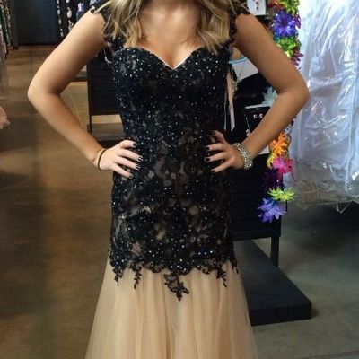 Black prom dress, long prom dress, lace prom dresses, online prom dress,pd20160702