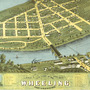 Wheeling, West Virginia in 1870 - Bird's Eye View, Map, Aerial, Panorama, Vintage, Antique, Reproduction, Giclée, Fine Art, Wall Art-1