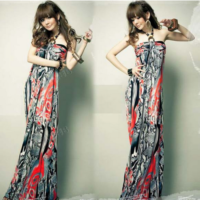 Snakeskin beach dress - Thumbnail 3