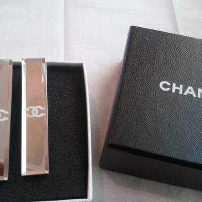 Vintage chanel glass earrings