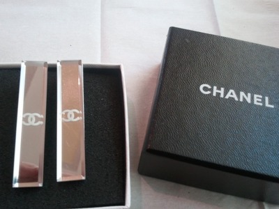Vintage chanel glass earrings