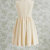 Elegant Bow Ruffles Dress - Thumbnail 1