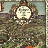 Los Angeles, California as it Appeared in 1871 - Bird's Eye View, Map, Aerial, Panorama, Vintage, Antique, Fine Art, Wall Art, History - Thumbnail 2