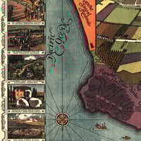 Los Angeles, California as it Appeared in 1871 - Bird's Eye View, Map, Aerial, Panorama, Vintage, Antique, Fine Art, Wall Art, History - Thumbnail 4