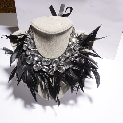 Feather Statement Necklace-TDE