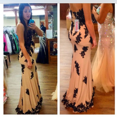 Black prom dresses, lace prom dress, long prom dress, prom dress 2015, online prom dress, 15032303