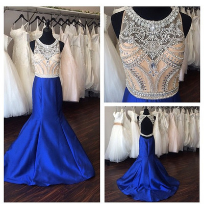 Royal blue prom dresses, tiffany prom dress, long prom dress, prom dress 2015, cheap prom dress, 15032307