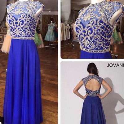 Blue prom dresses, cute prom dress, chiffon prom dress, sexy prom dress, prom dress 2015, online prom dress, long prom dress, 15032316