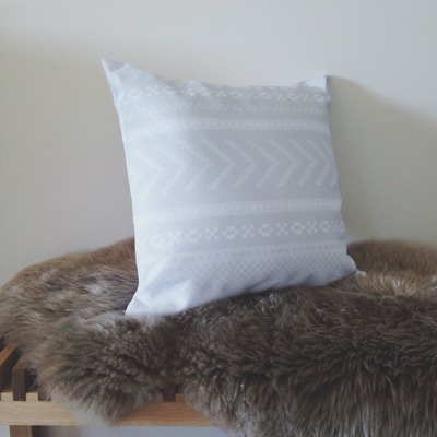 Scandi pillowcase grey