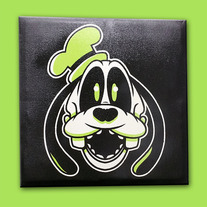 X-ray Goofy painted canvas