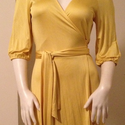 Vintage dvf yellow dress