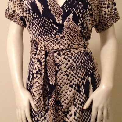 Dvf snakeskin dress