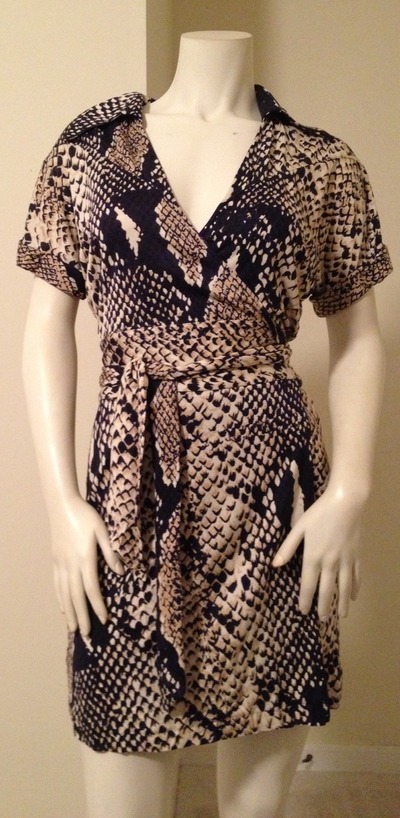 Dvf snakeskin dress