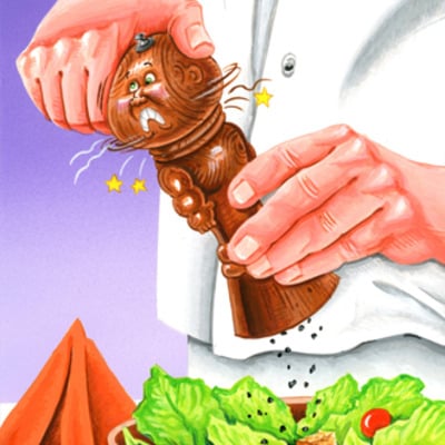 #27 pepper milton / fresh freddy final art - garbage pail kids 2015 series 1 - Thumbnail 5