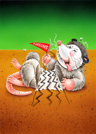 Mascot - Roadkill PHIL  Final Art - Garbage Pail Kids 2015 Series 1