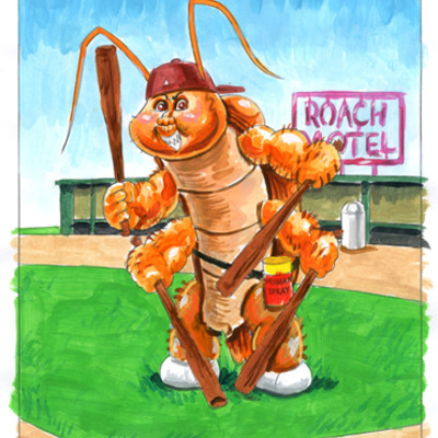 Mascot - roach ralph color rough - garbage pail kids 2015 series 1 - Thumbnail 5