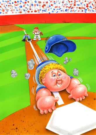 #63 Stolen NOLAN / Safe SETH Final Art - Garbage Pail Kids 2015 Series 1