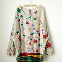 Color Stars Loose Shirt - Thumbnail 3