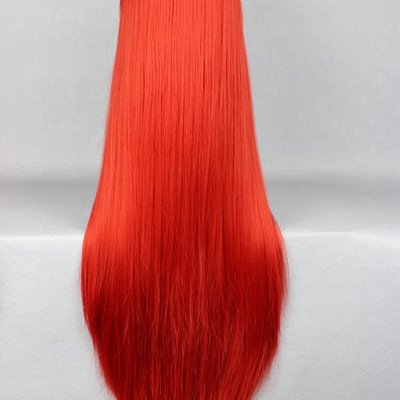 80cm long red wig long straight wig shakugan no shana-shana anime cosplay wig heat resistant synthetic hair wigs