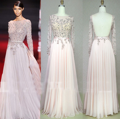 long prom dress, champagne prom dress, backless prom dress, custom prom dress,  prom dress, free custom prom dress, BD14373