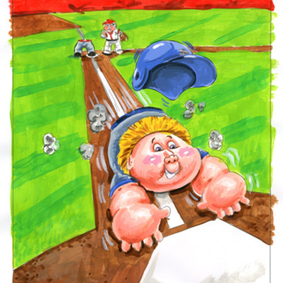 #63 stolen nolan / safe seth color rough - garbage pail kids 2015 series 1 - Thumbnail 5