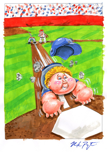 #63 Stolen NOLAN / Safe SETH Color Rough - Garbage Pail Kids 2015 Series 1
