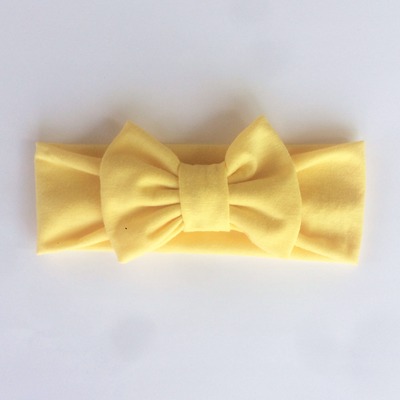 Yellow bow headwrap