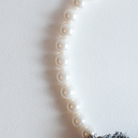 Net Flower Vintage Button Necklace NL0869 - Thumbnail 4