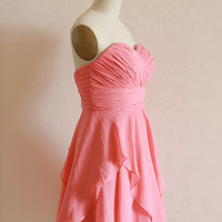Chiffon Prom Dress, A-Line Prom Dress, Sweetheart Prom Dress, Short Homecoming Dress,15032608 - Thumbnail 2