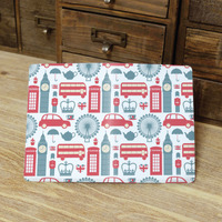 London Pattern Passport Holder Case Travel Wallet PU Leather Cover (N-004) - Thumbnail 1