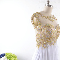 A-Line Prom Dress, Chiffon Prom Dress,Long Prom Dress, Elegant Prom Dress,15032614 - Thumbnail 2