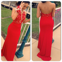 Fashin Prom Dress,Halter Prom Dress,Appliques Prom Dress,Backless Prom Dress,Mermaid Prom Dress,15032617 - Thumbnail 1