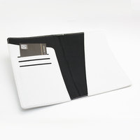 Colorful Triangles Custom Personalised Monogrammed PU Leather Passport Holder Case Wallet Cover (N-005) - Thumbnail 4