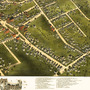Danbury, Connecticut in 1875 - Bird's Eye View, Map, Aerial, Panorama, Vintage, Antique, Reproduction, Giclée, Fine Art, Wall Art, History-3