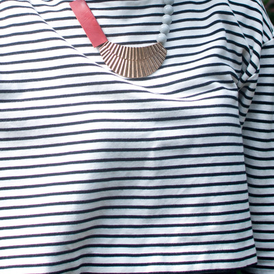 Gold metal red leather grey resin statement necklace, resin big necklace jewelry, rhinestone colorful gold choker, nl0787 - Thumbnail 5