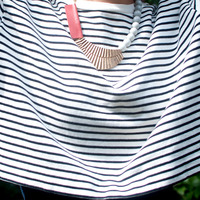 Gold Metal Red Leather Grey Resin Statement Necklace, Resin Big Necklace Jewelry, Rhinestone Colorful Gold Choker, NL0787 - Thumbnail 1