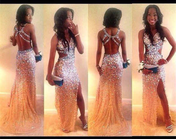 Charming Prom Dress,Sexy Prom Dress,Mermaid Prom Dress,Backless Prom Dress,Sequined Prom Dress,15032702