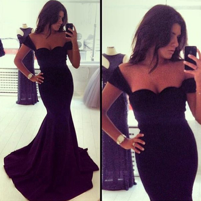 Long prom dress, black prom dress, sexy prom dress, mermaid pom dress, 2018 prom dress, free custom prom dress, bd14382