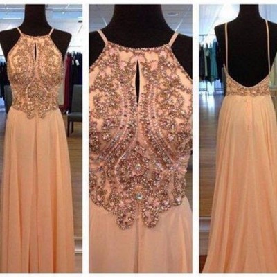 Charming prom dress,chiffon prom dress,sequined prom dress,a-line prom dress,spaghetti strap prom dress,15032713