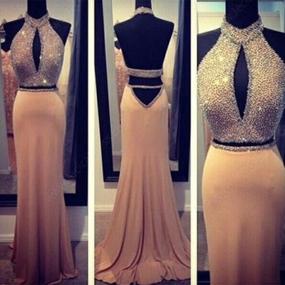 Sexy prom dress,beading prom dress,halter prom dress,mermaid prom dress,backless prom dress,15032714
