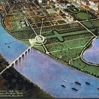 Washington, D.C in 1917 - Bird's Eye View, Map, Aerial, Panorama, Vintage, Antique, Reproduction, Giclée, Fine Art, Wall Art, History - Thumbnail 1