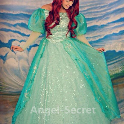 P142 ariel sequins teal sea star crystal