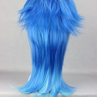 Dramatical Murder DMMD Seragaki Aoba Cosplay Wigs Blue Ombre Wig Long Straight Synthetic Hair Anime Costume Wig - Thumbnail 2