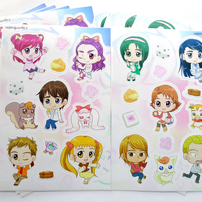 Yes! precure 5 gogo! sticker sheets