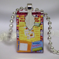 Free Chain - Kawaii Miniature Food Pendant - Froot Loops Cereal  - Thumbnail 2